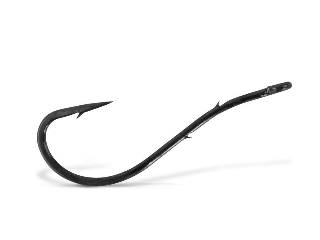 

Одинарные крючки VMC Chod Hook №2 BN, с колечком, с бородкой, цевье с зазубринами, Черный, 7054BN-02-D