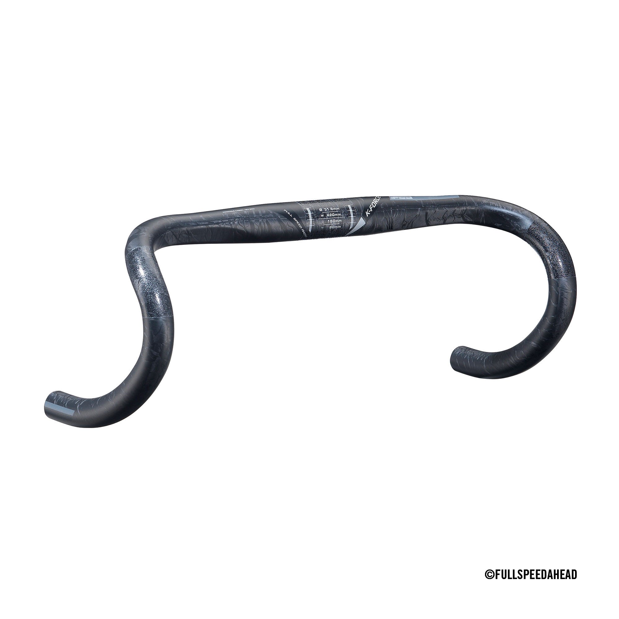 

Руль FSA Road K-Force NewErgo Carbon 440mm, Черный, K-Force