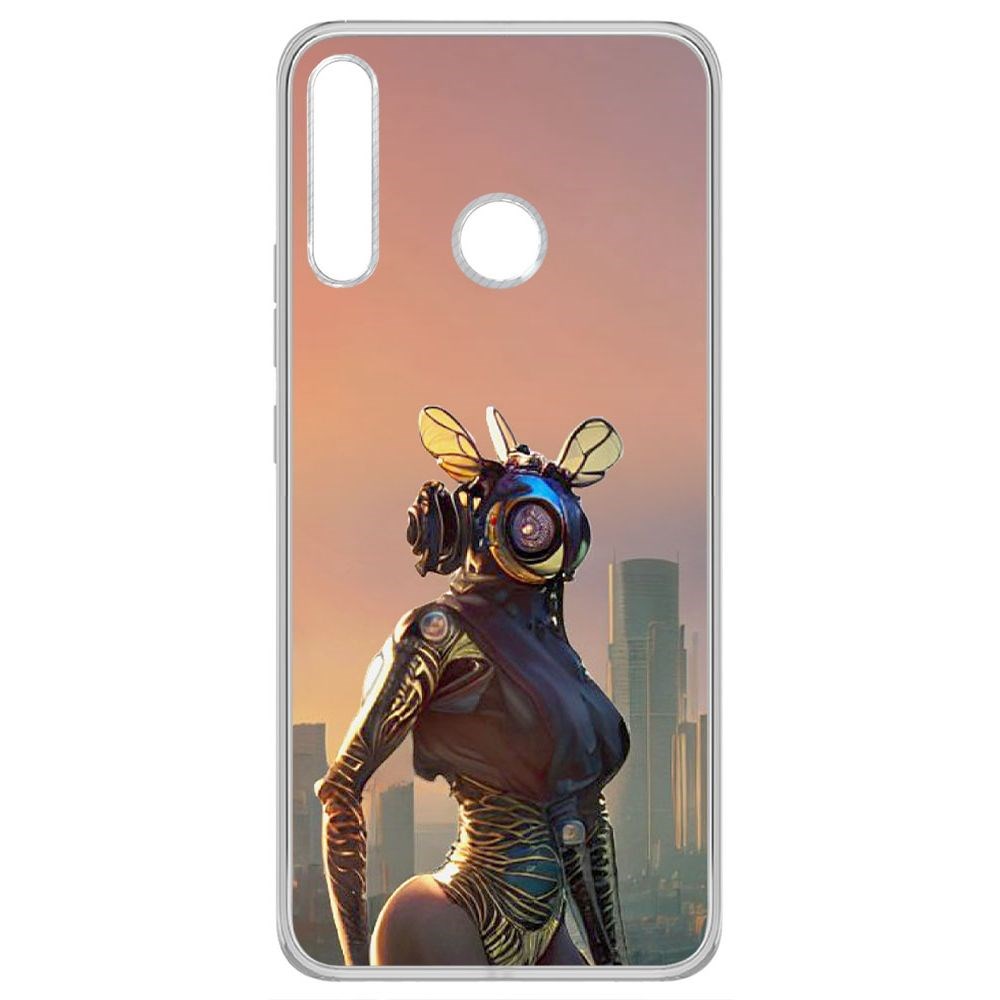 

Чехол-накладка Krutoff Clear Case Женщина-киберпчела для TECNO Camon 12 Air