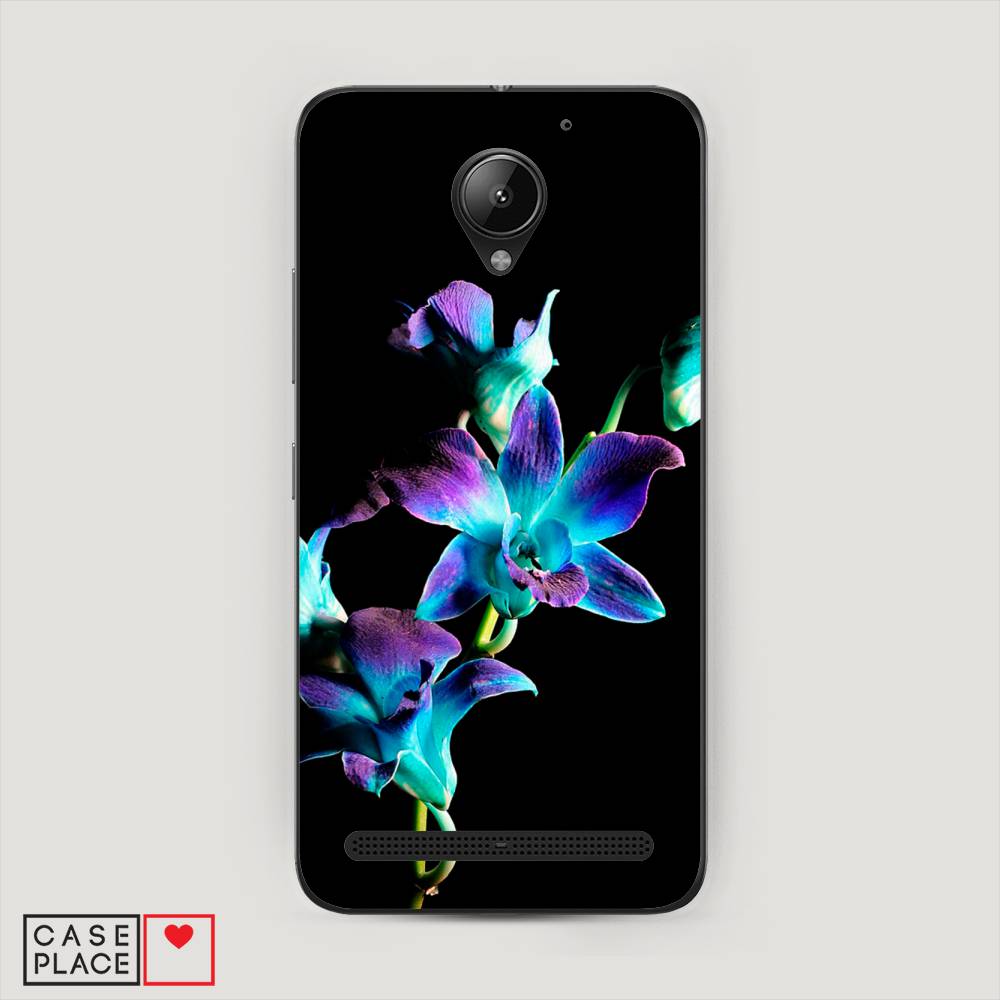 

Чехол Awog "Синий цветок на черном" для Lenovo Vibe C2