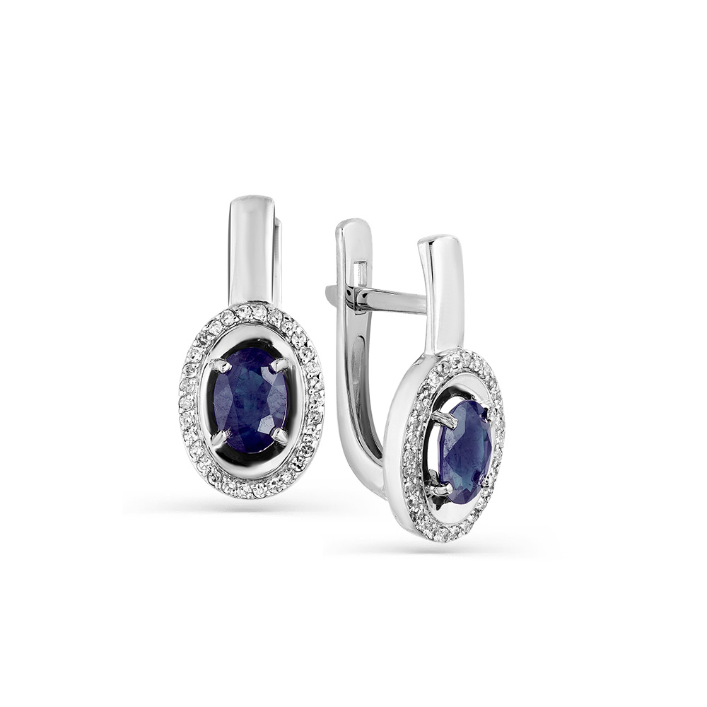 

Серьги из белого золота с сапфиром, бриллиантом Master Brilliant 2-207839-00-02, 2-207839-00-02