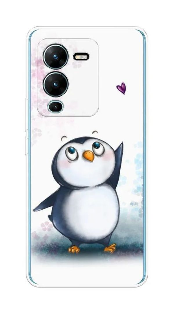 

Чехол Awog на Vivo V25 Pro 5G "Пингвин и сердечко", Разноцветный, 267450-1