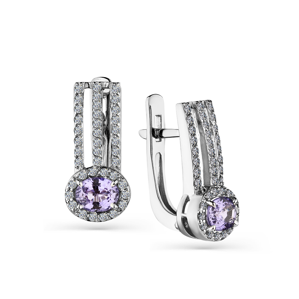 

Серьги из белого золота с сапфиром, бриллиантом Master Brilliant 2-207837-02-47, 2-207837-02-47