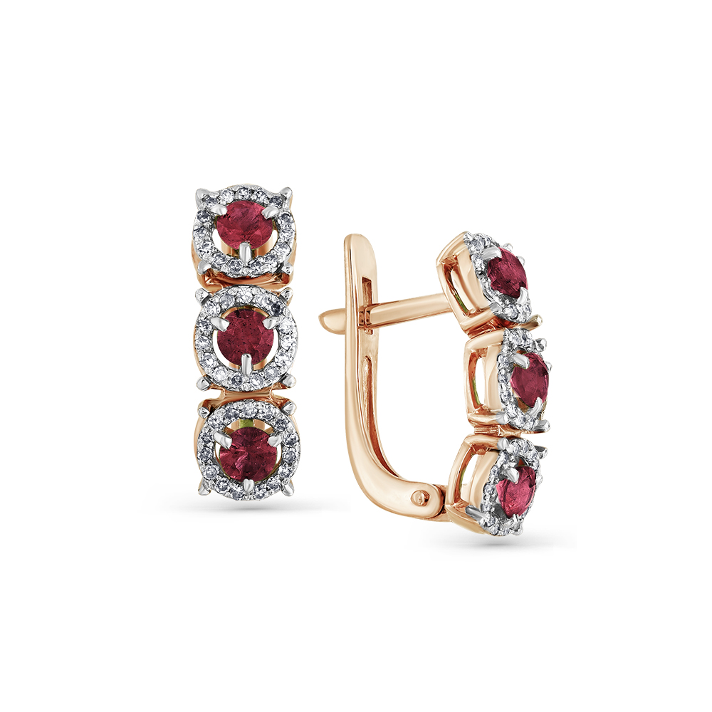 

Серьги из красного золота с рубином, бриллиантом Master Brilliant 2-107847-00-03, 2-107847-00-03