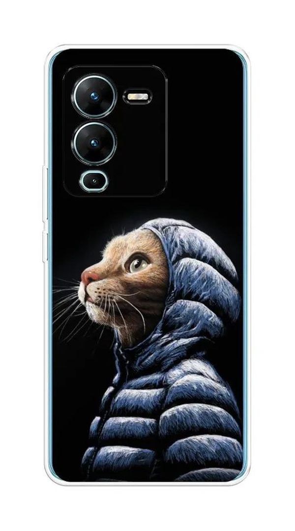 

Чехол Awog на Vivo V25 Pro 5G "Кот в капюшоне", Разноцветный, 267450-2