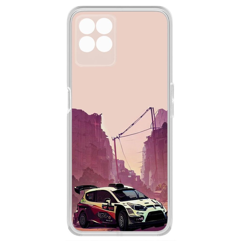 

Чехол-накладка Krutoff Clear Case Гоночный каньон для Realme 8i