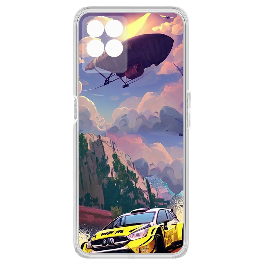 

Чехол-накладка Krutoff Clear Case Гонка для Realme 8i