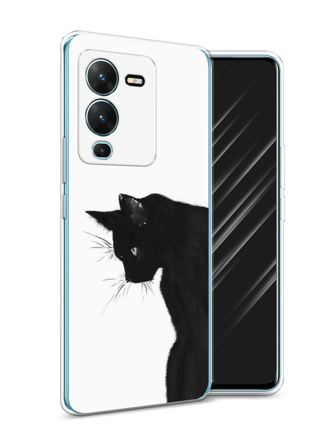 

Силиконовый чехол Awog "Black cat" для Vivo V25 Pro 5G, Белый, 267450-1