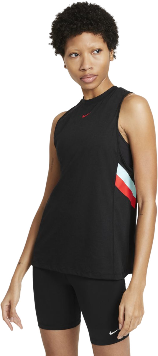 Майка женская Nike W Dri-Fit Colourblock Stripe Training Tank черная M