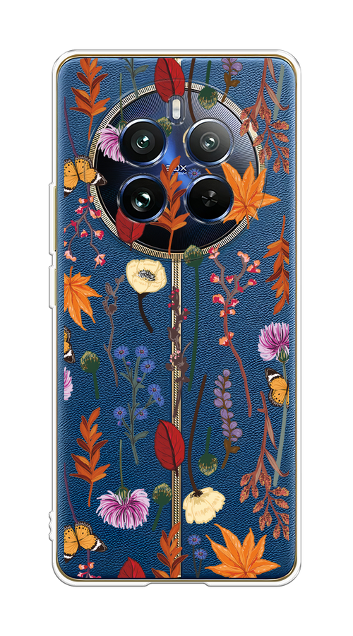 

Чехол на Realme 12 Pro/Realme 12 Pro Plus "Orange Purple flowers", Оранжевый;красный;розовый;желтый;прозрачный, 2516250-1