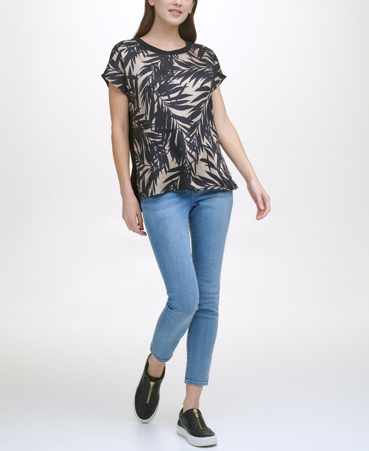 

Блуза женская DKNY P12HIDTP разноцветная 2XS, P12HIDTP