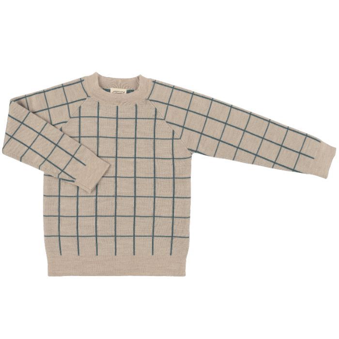 Свитер Voksi Double Knit Melange Sand Green 134/140, 11009620