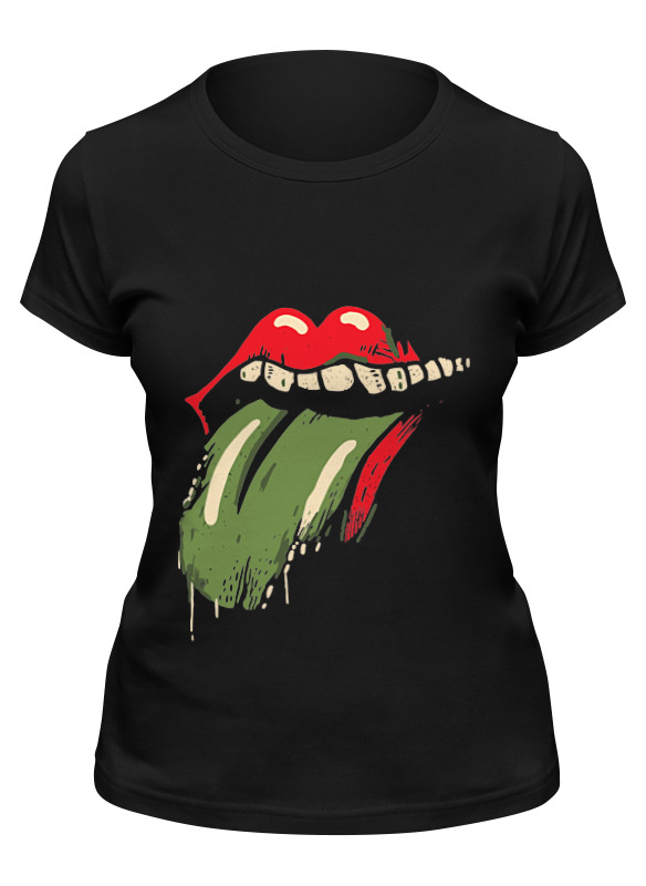 

Футболка женская Printio Zombie kiss черная S, Черный, Zombie kiss