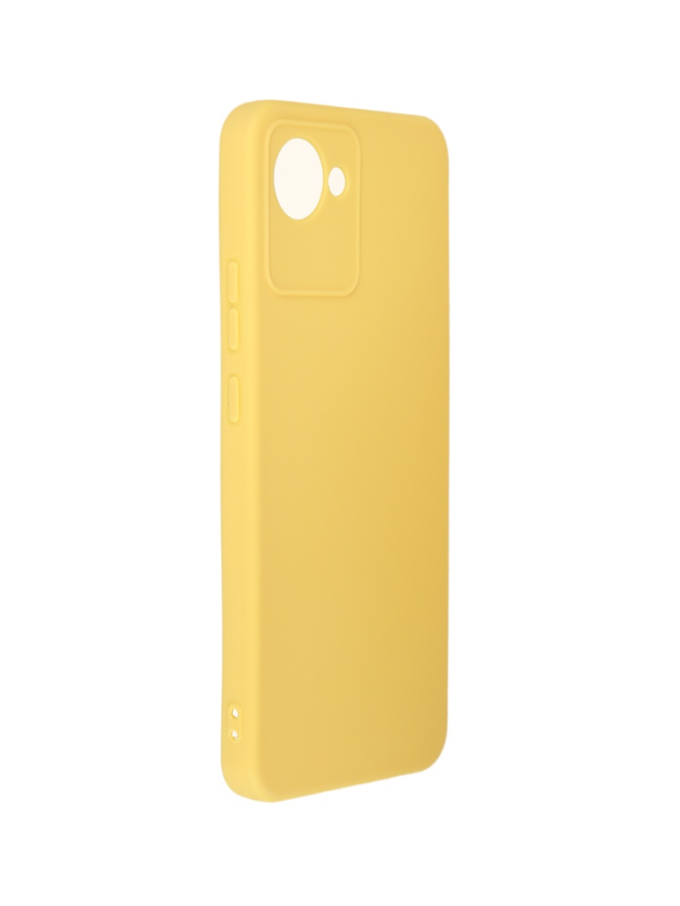 фото Чехол df для realme c30 silicone yellow rmcase-18 df-group