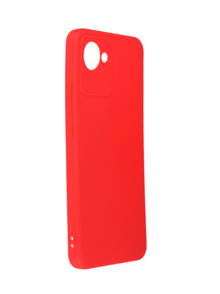 Чехол DF для Realme C30 Silicone Red rmCase-18