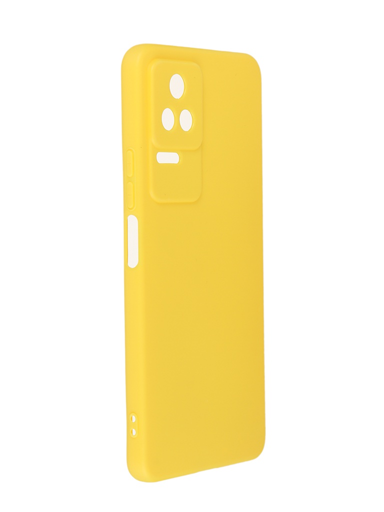 фото Чехол df для poco f4 5g silicone yellow pocase-07 df-group