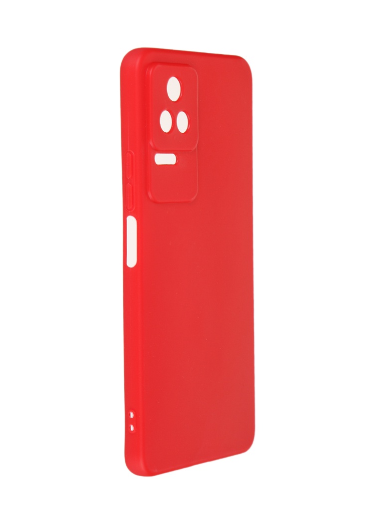 фото Чехол df для poco f4 5g silicone red pocase-07 df-group