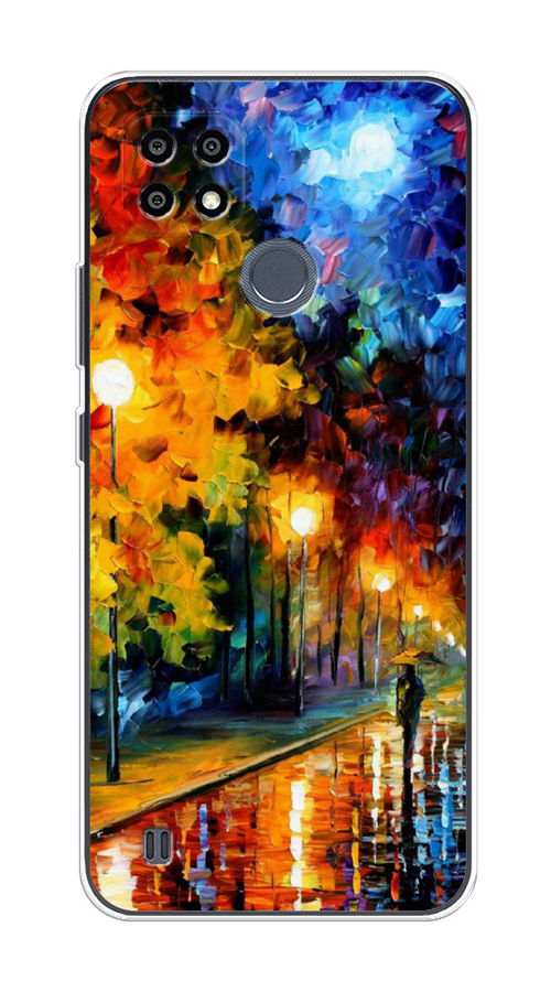

Чехол на Oppo Realme C21Y/C25Y "Безлюдная улочка", Оранжевый;желтый;синий, 2510950-1