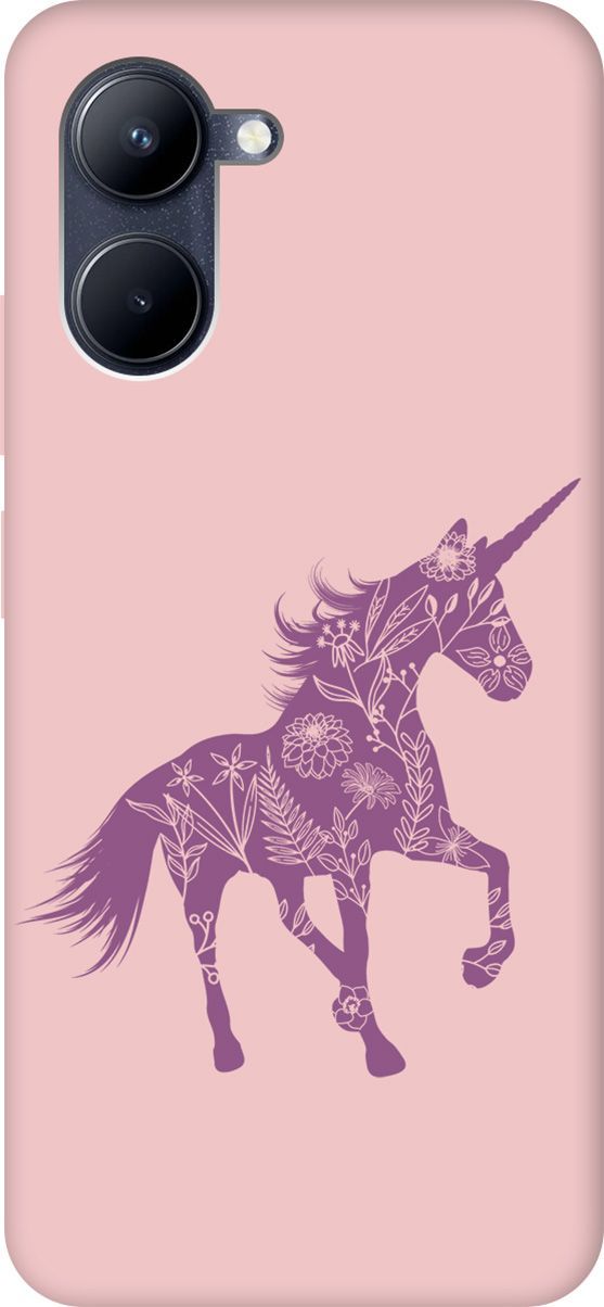 

Чехол на Realme C33 "Floral Unicorn" розовый, Розовый;фиолетовый, 1577200