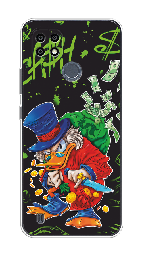 

Чехол на Oppo Realme C21Y/C25Y "Скрудж Макдак с мешком денег", Красный;синий;зеленый;черный, 2510950-1