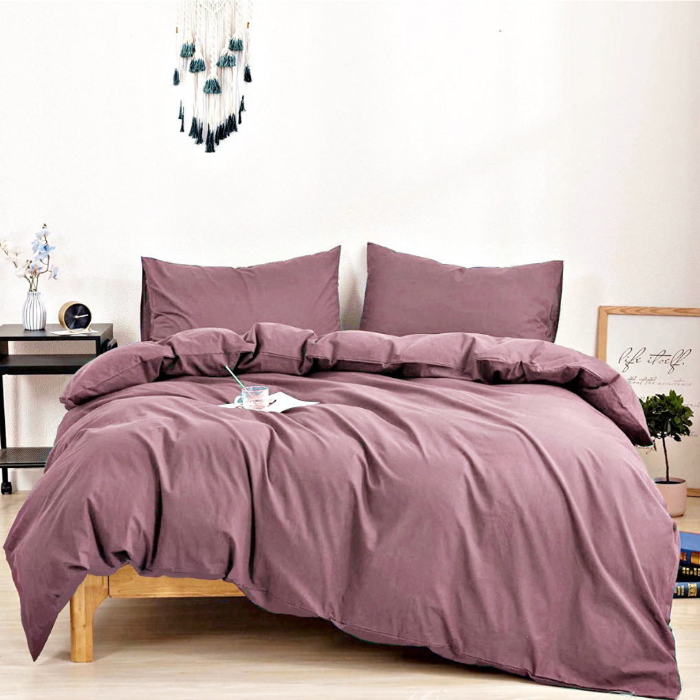 фото Комплект постельного белья grazia-textile 1,5 спальный какао, атлас-сатин, наволочки 50x70