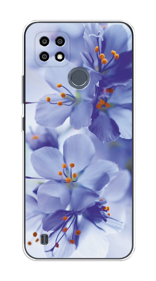 

Чехол на Oppo Realme C21Y/C25Y "Фиолетовые цветки", Фиолетовый;синий, 2510950-1