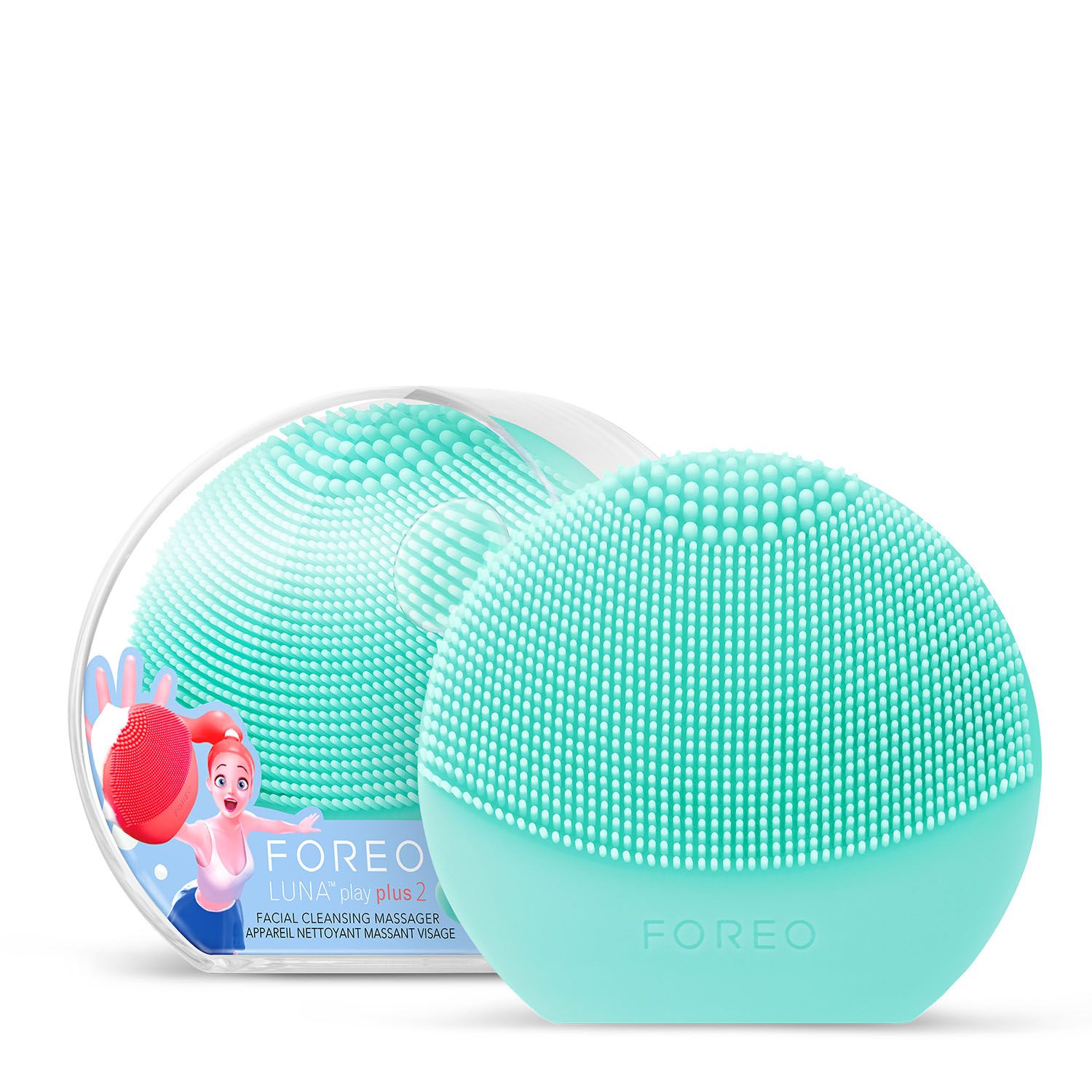 Щеточка для очищения лица Foreo LUNA play plus 2 FOREO голубой