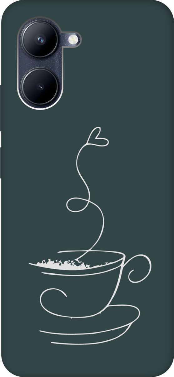 

Чехол на Realme C33 "Coffee Love W" зеленый, Зеленый;белый, 1577300