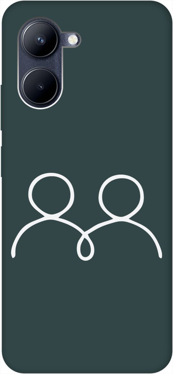 

Чехол на Realme C33 "Couple Lines W" зеленый, Зеленый;белый, 1577200