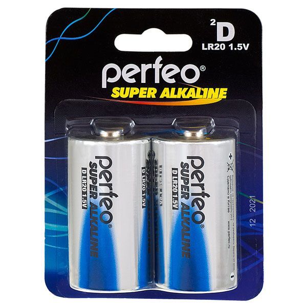 Элементы питания PERFEO LR20-2BL SUPER ALKALINE (20)