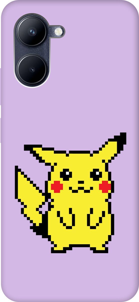 

Чехол на realme C33 Silky Touch Premium с принтом "Pixel Pikachu" сиреневый, Фиолетовый;желтый, 1577300
