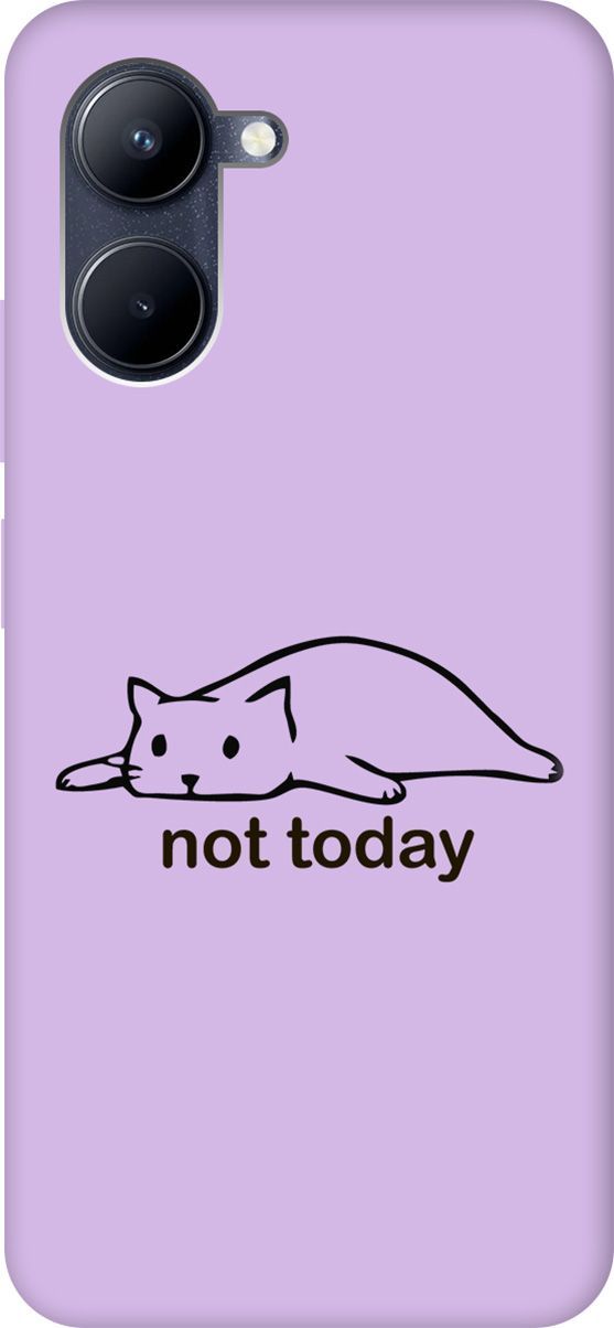 

Чехол на Realme C33 "Not Today" сиреневый, Фиолетовый;черный, 1577300