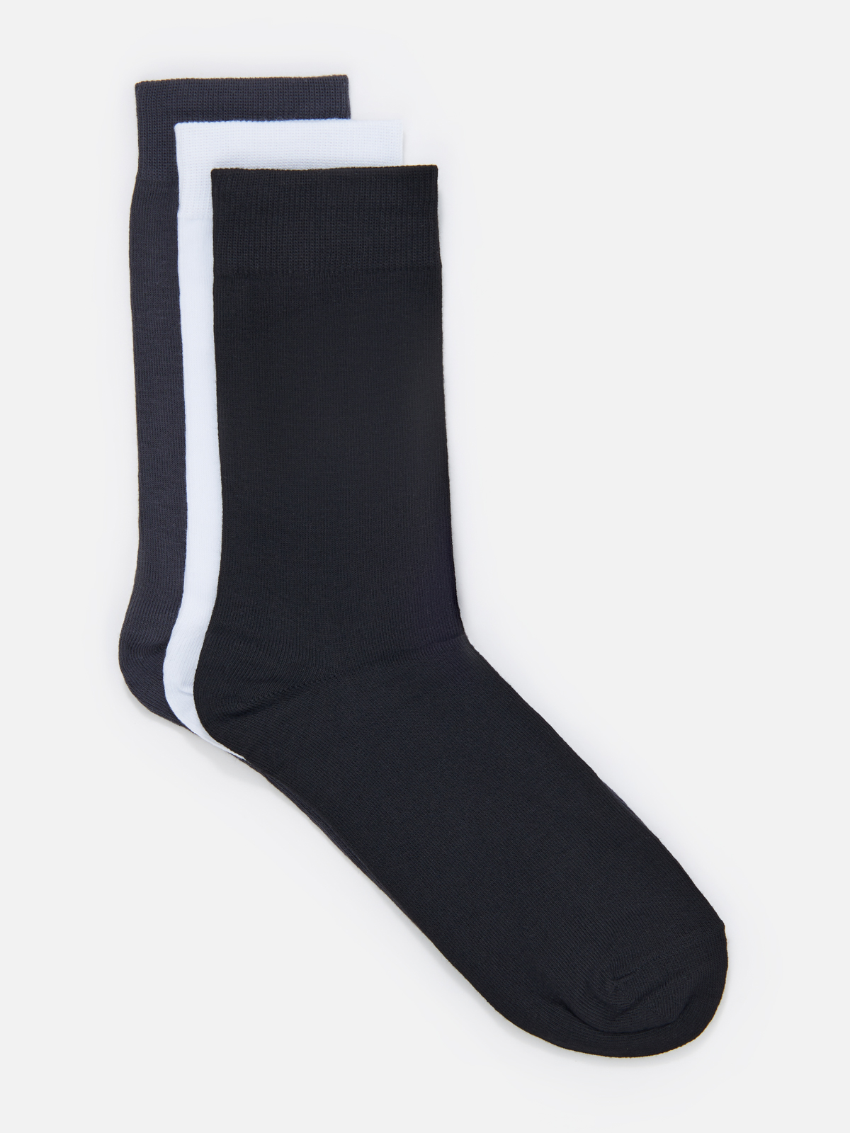 Комплект носков мужской Cotton & Quality 33001Т3 белый; черный; серый 43-46