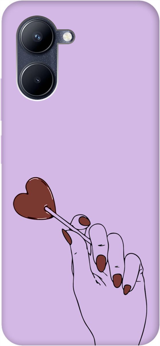 

Чехол на realme C33 Silky Touch Premium с принтом "Heartbreaker" сиреневый, Фиолетовый;красный, 1577100