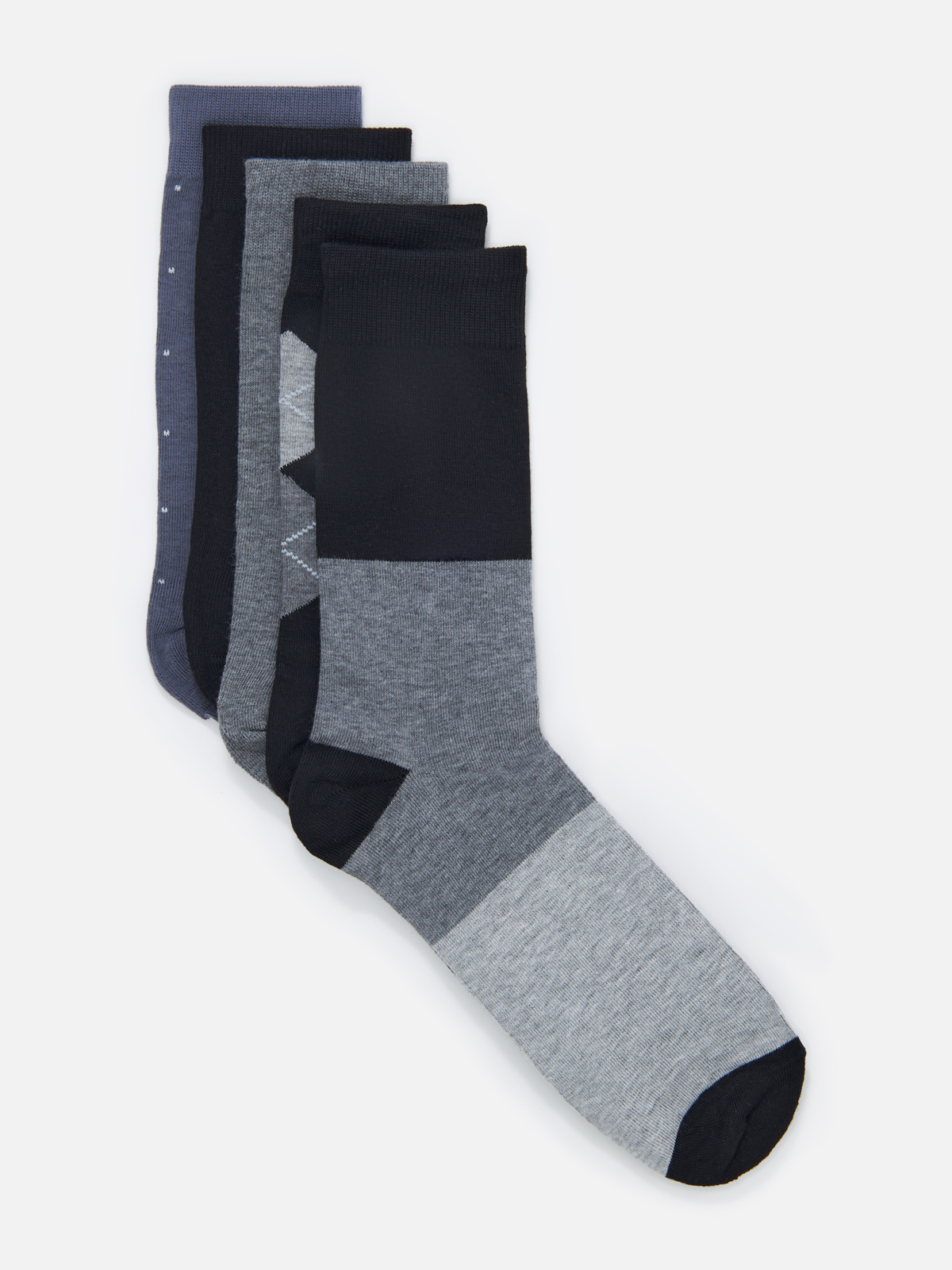 Комплект носков мужских Cotton & Quality 53001Т5 разноцветных 43-46