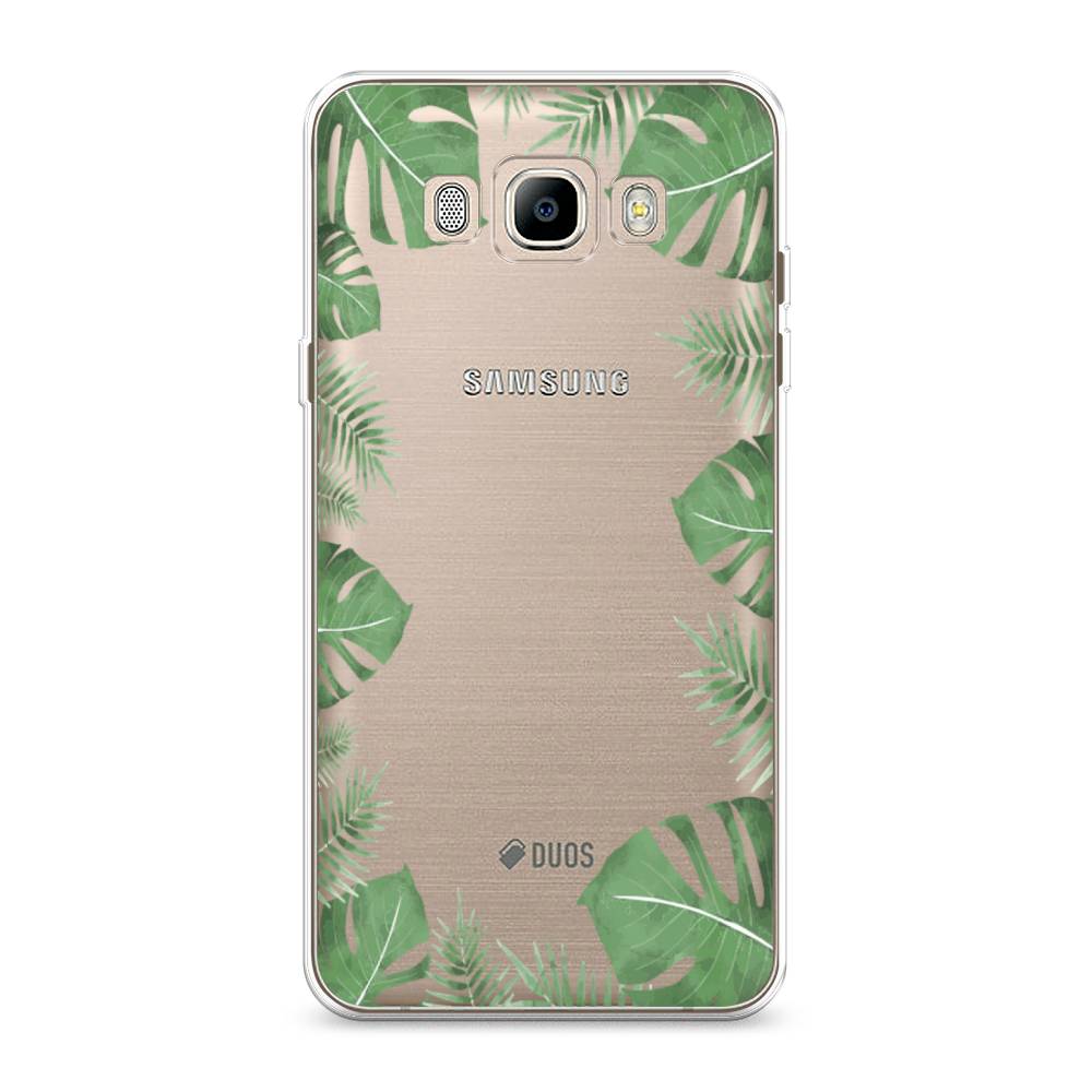 

Чехол Awog на Samsung Galaxy J7 2016 / Самсунг J7 2016 "Листья папоротника рамка", Зеленый, 23050-8