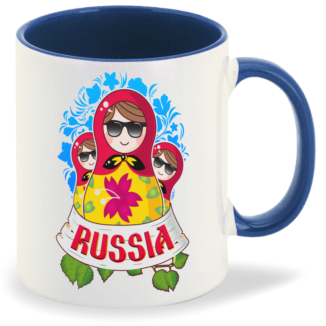 

Кружка CoolPodarok Прикол Матрешки Russia, Прикол Матрешки Russia