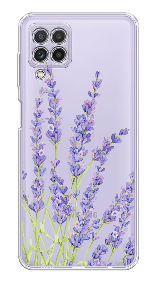 

Чехол на Samsung Galaxy A22/M22/M32 "Лавандовые стебли", Фиолетовый;зеленый, 2103550-1