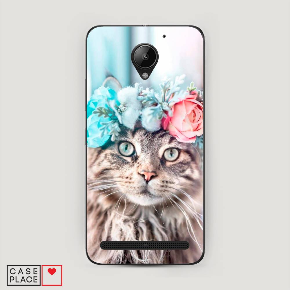 

Чехол Awog "Кот в венке" для Lenovo Vibe C2