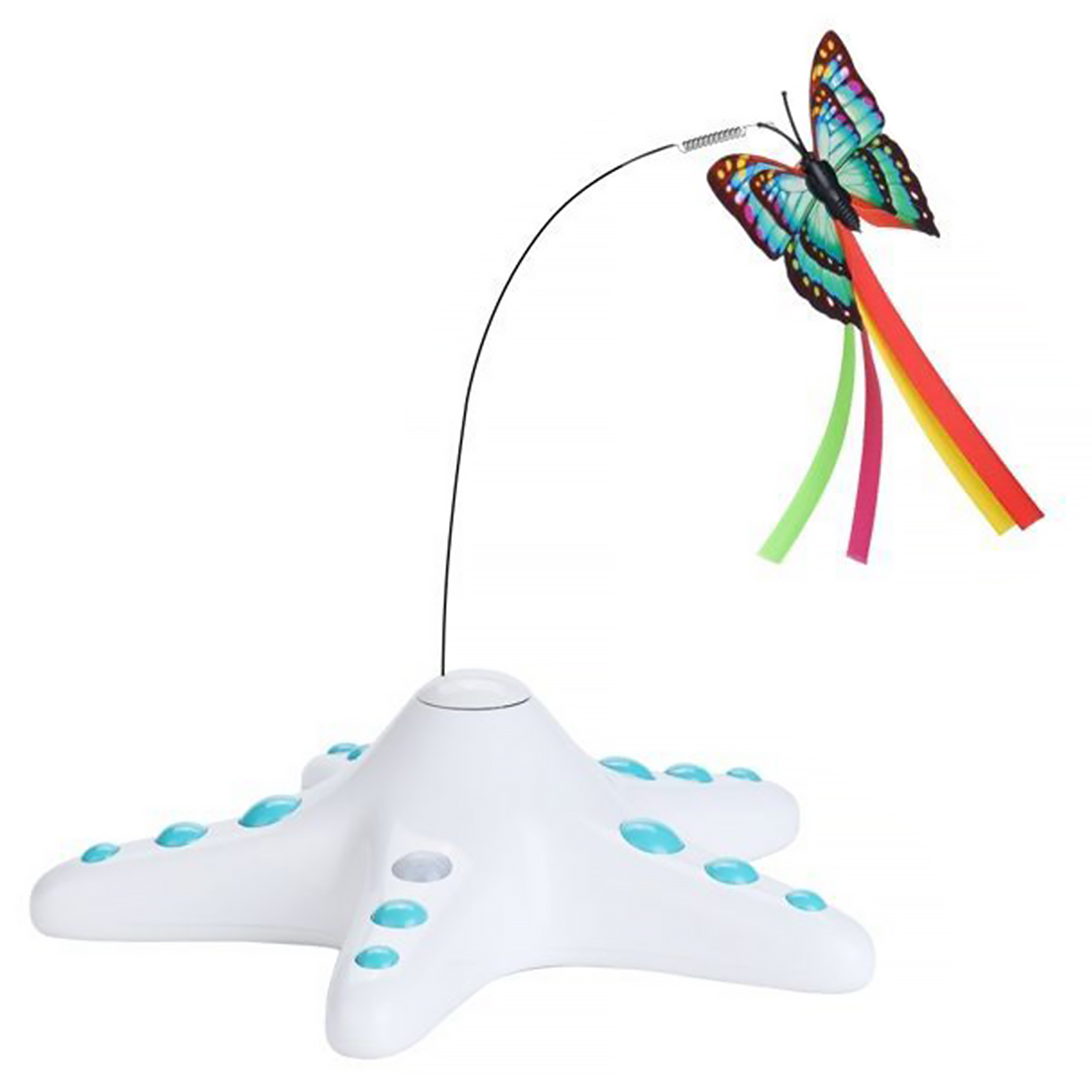 Игрушка для кошек SkyRus Butterfly, интерактивная, сенсорная, белая