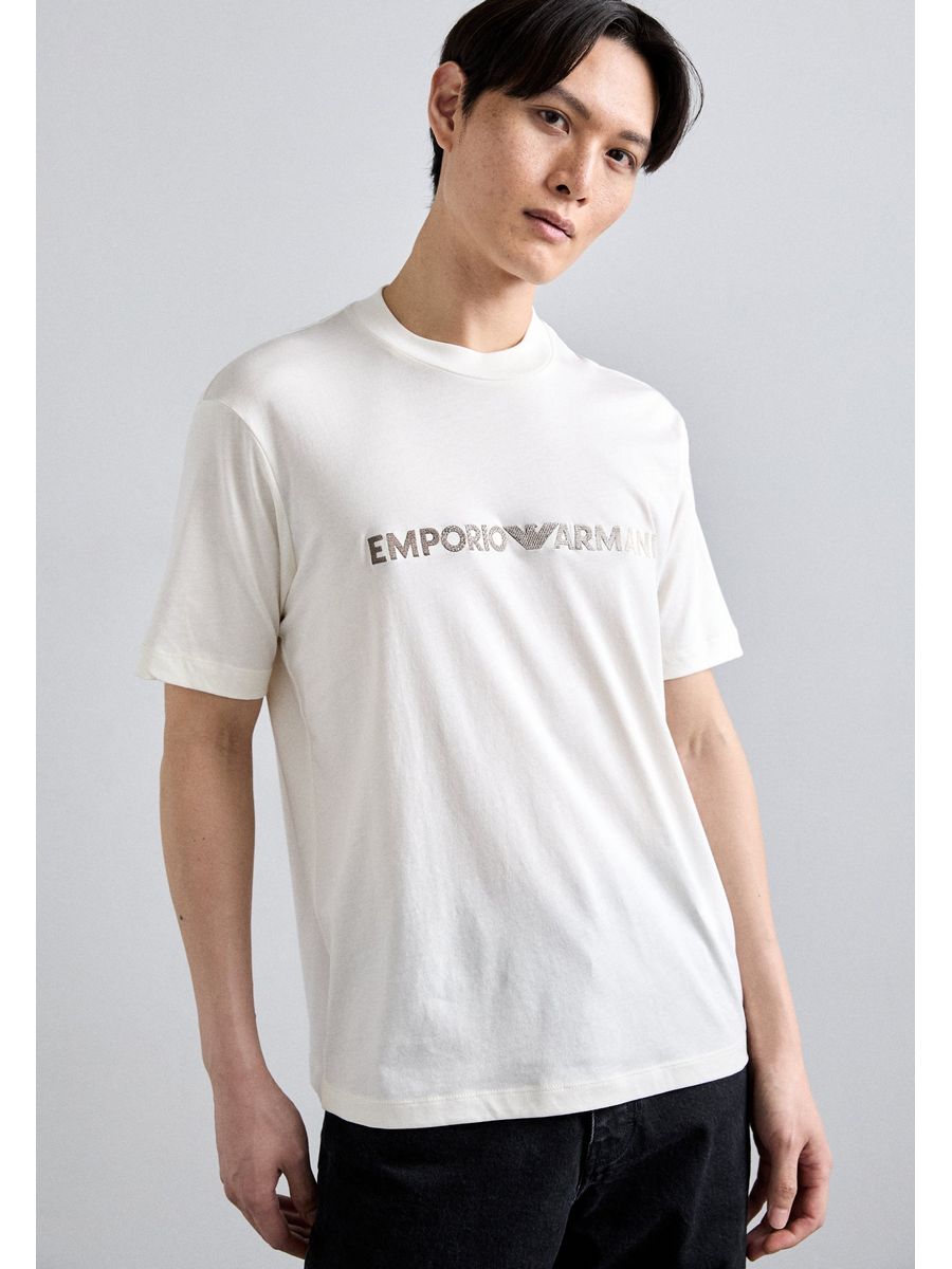 

Футболка мужская Emporio Armani EA822O0E5 белая M, Белый, EA822O0E5