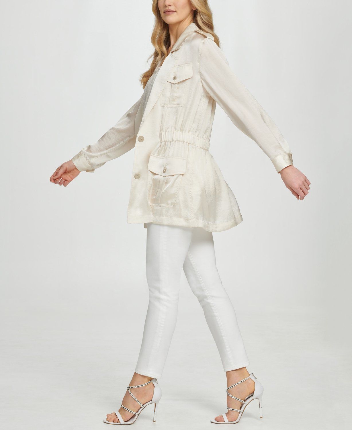 

Жакет женский DKNY P0EJLFYC белый L, P0EJLFYC