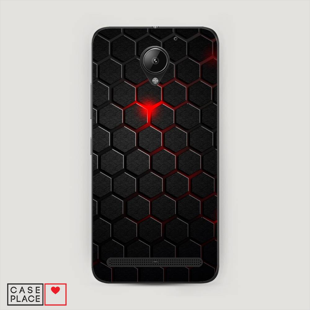 

Чехол Awog "Фон соты красные" для Lenovo Vibe C2