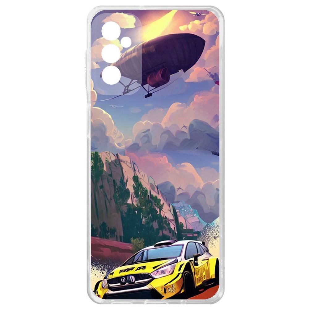 

Чехол-накладка Krutoff Clear Case Гонка для Samsung Galaxy M52 (M525)