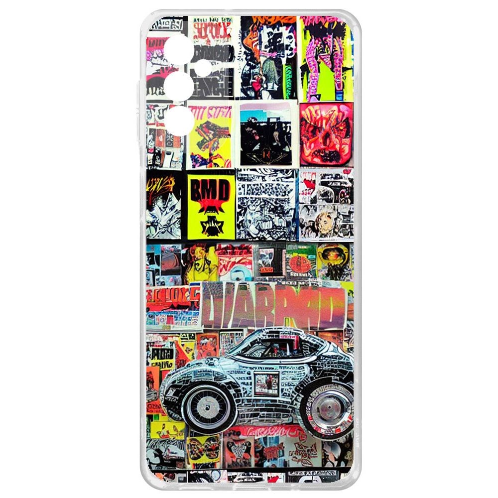 

Чехол-накладка Krutoff Clear Case Автопамфлет для Samsung Galaxy M52 (M525)
