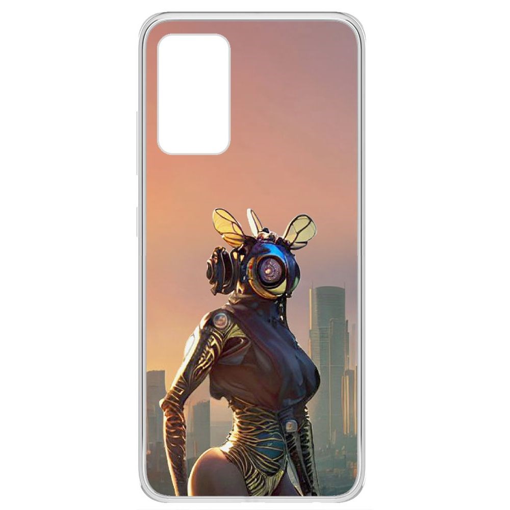 

Чехол-накладка Krutoff Clear Case Женщина-киберпчела для Samsung Galaxy A32 (A325)
