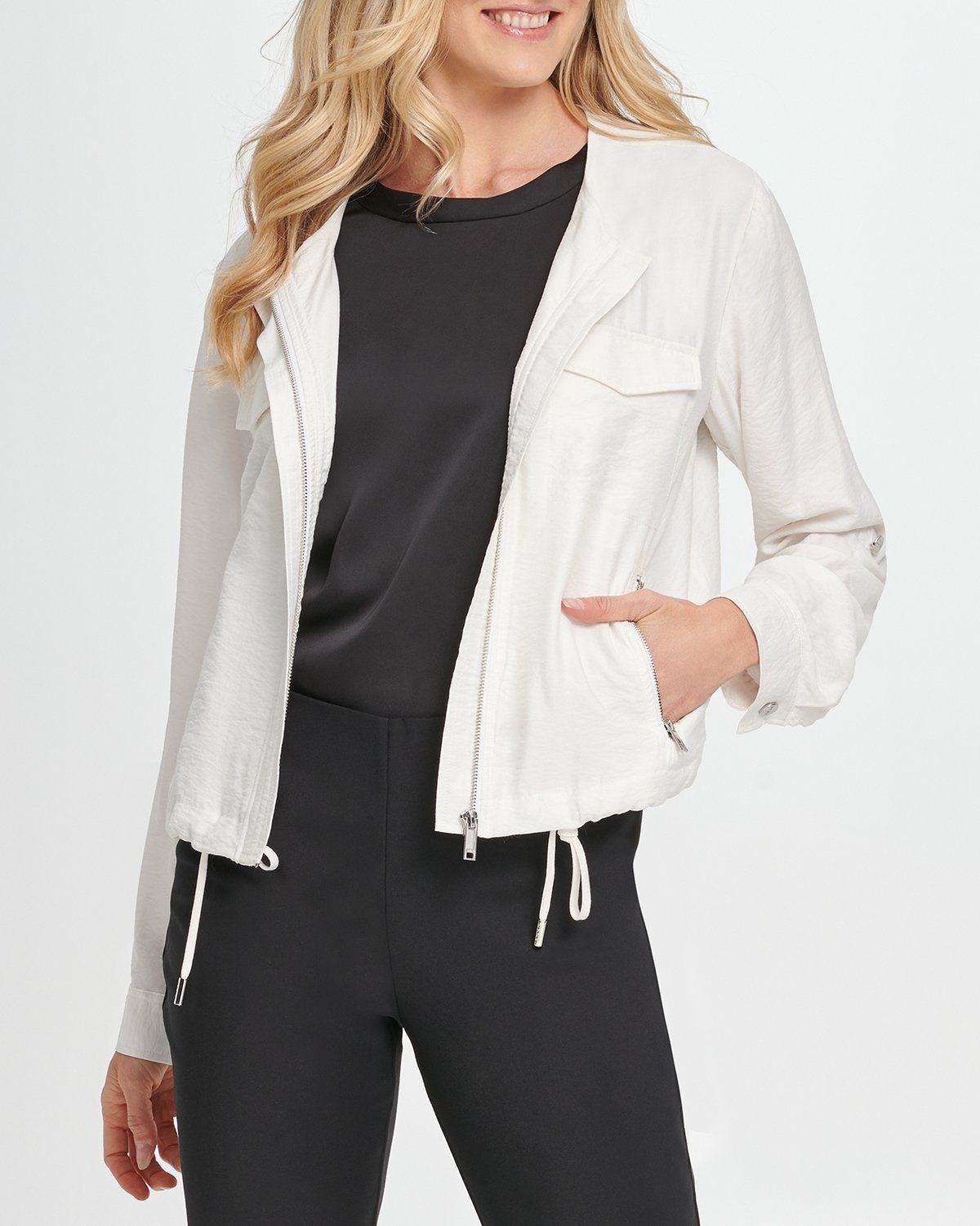 

Жакет женский DKNY P0RCNB41 белый L, P0RCNB41