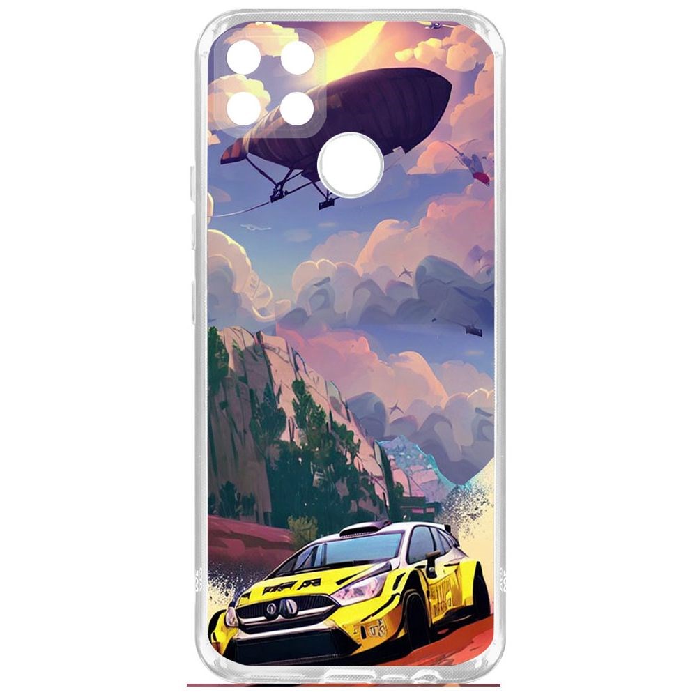 

Чехол-накладка Krutoff Clear Case Гонка для Realme C25, Прозрачный