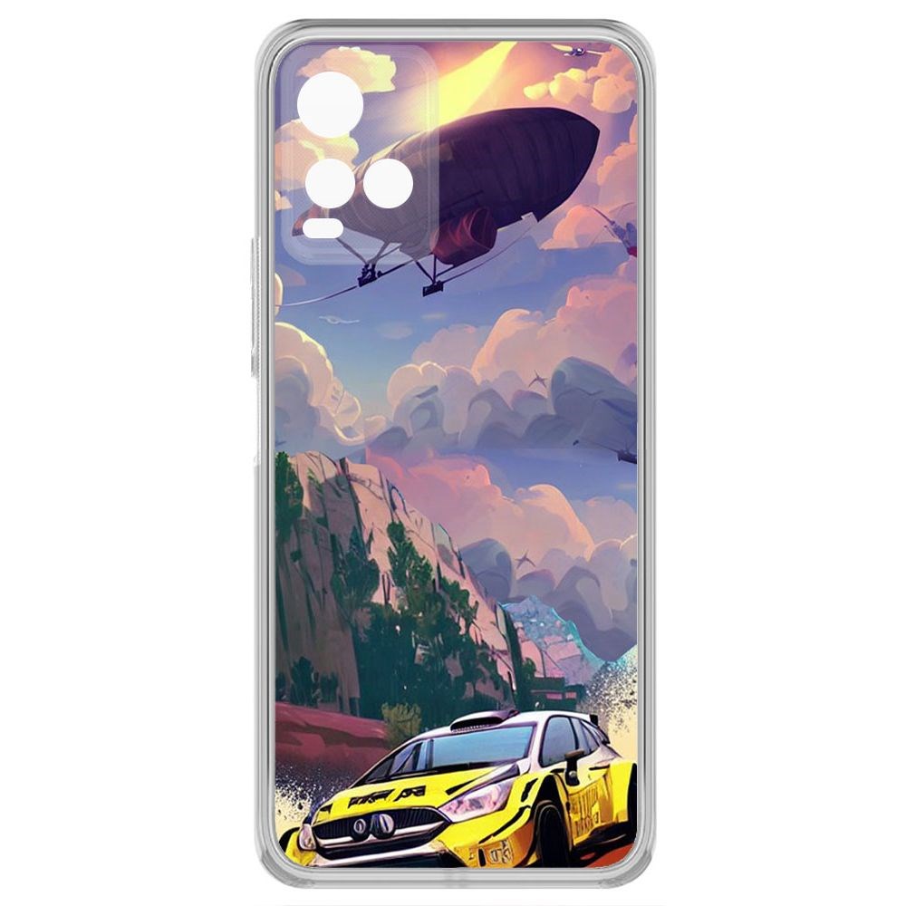 

Чехол-накладка Krutoff Clear Case Гонка для Vivo Y33s, Прозрачный