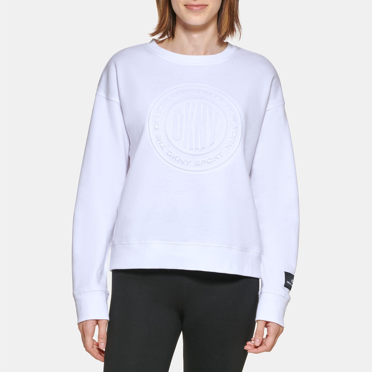 

Свитшот женский DKNY DP1T8417 белый XL, DP1T8417